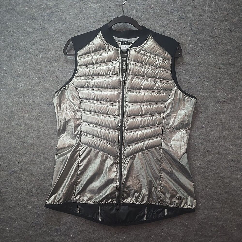 Nike Aeroloft 800 Reflective Packable Running Gilet Vest Sz XL (604870 017)